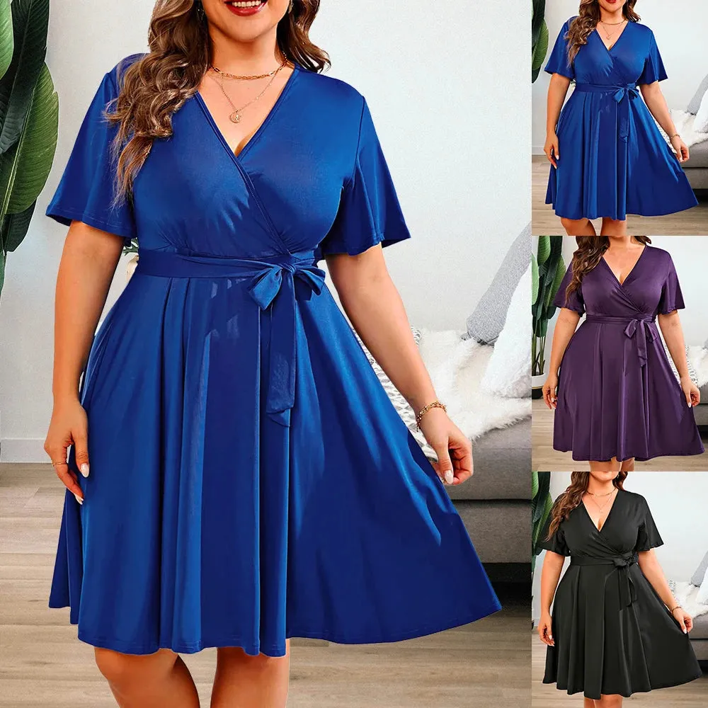 Plus Size Ladies Jersey Casual Elegant Clothing