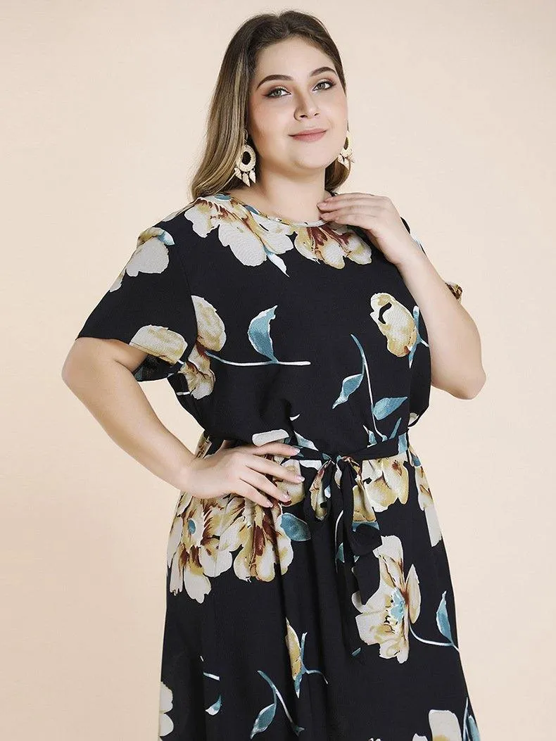 Plus Sizes Short Sleeves Long Dresses