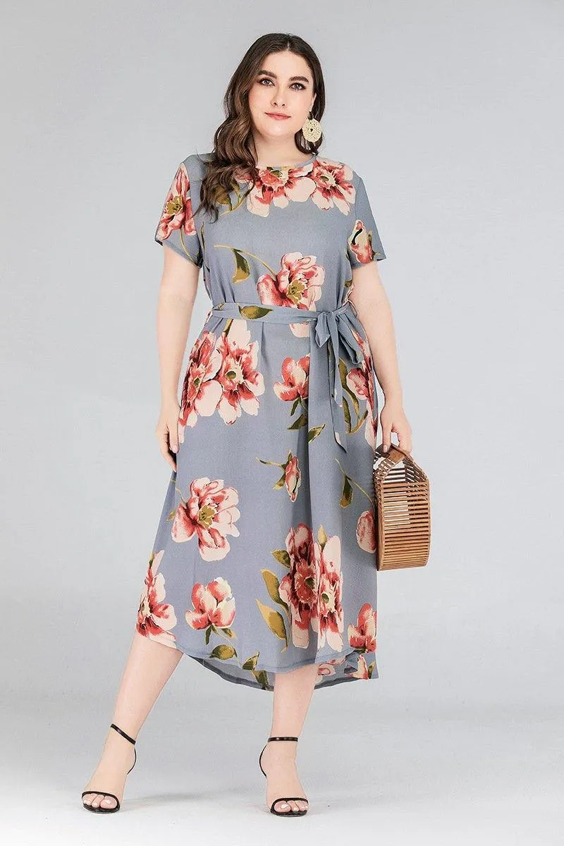Plus Sizes Short Sleeves Long Dresses