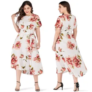 Plus Sizes Short Sleeves Long Dresses