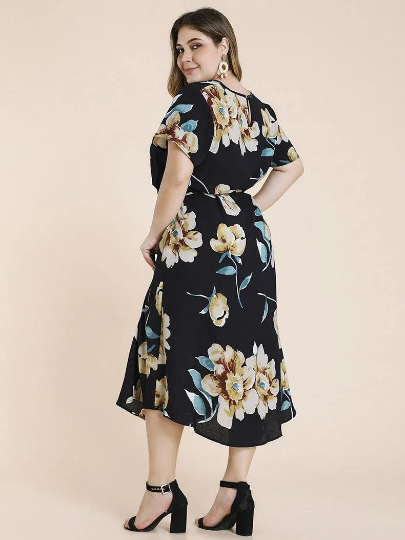 Plus Sizes Short Sleeves Long Dresses