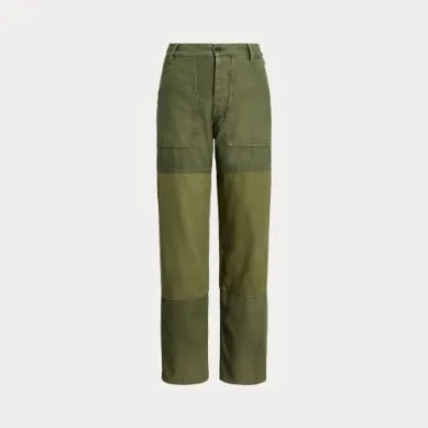 Polo Ralph Lauren - Sateen Ricky Pant Ankle Green 5 pocket