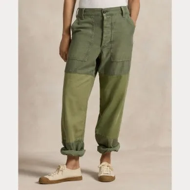 Polo Ralph Lauren - Sateen Ricky Pant Ankle Green 5 pocket