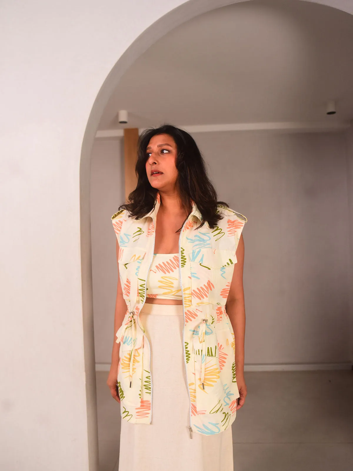 Poppy Sleeveless Jacket