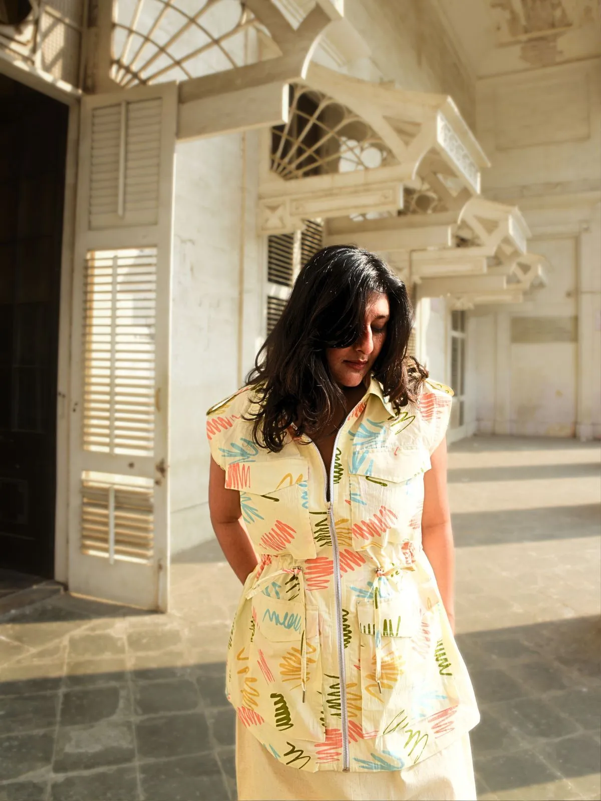 Poppy Sleeveless Jacket