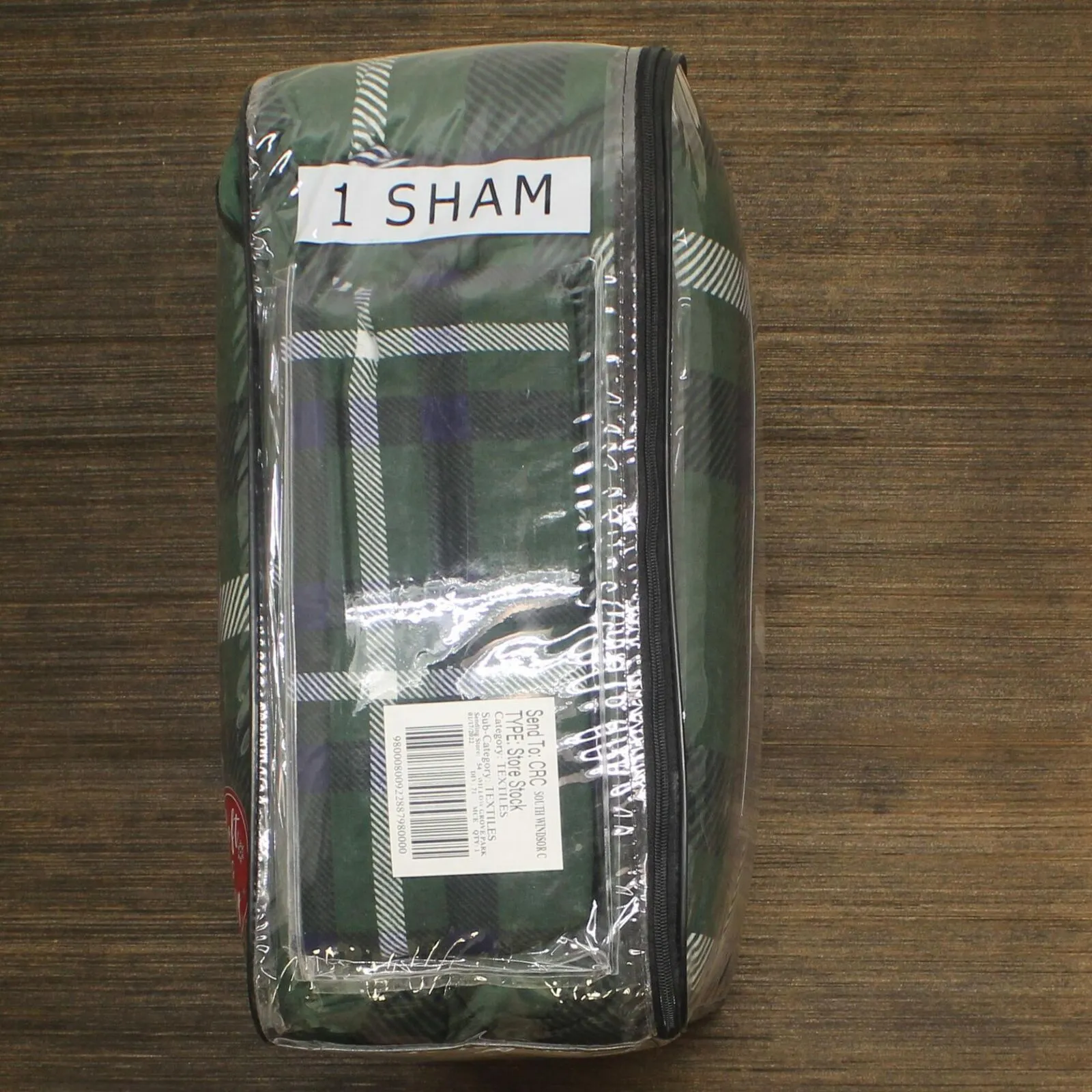 Premier Comfort Flannel Plaid Twin Comforter Set Green / Navy