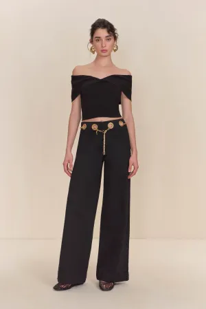 Prescott Knit Top Black
