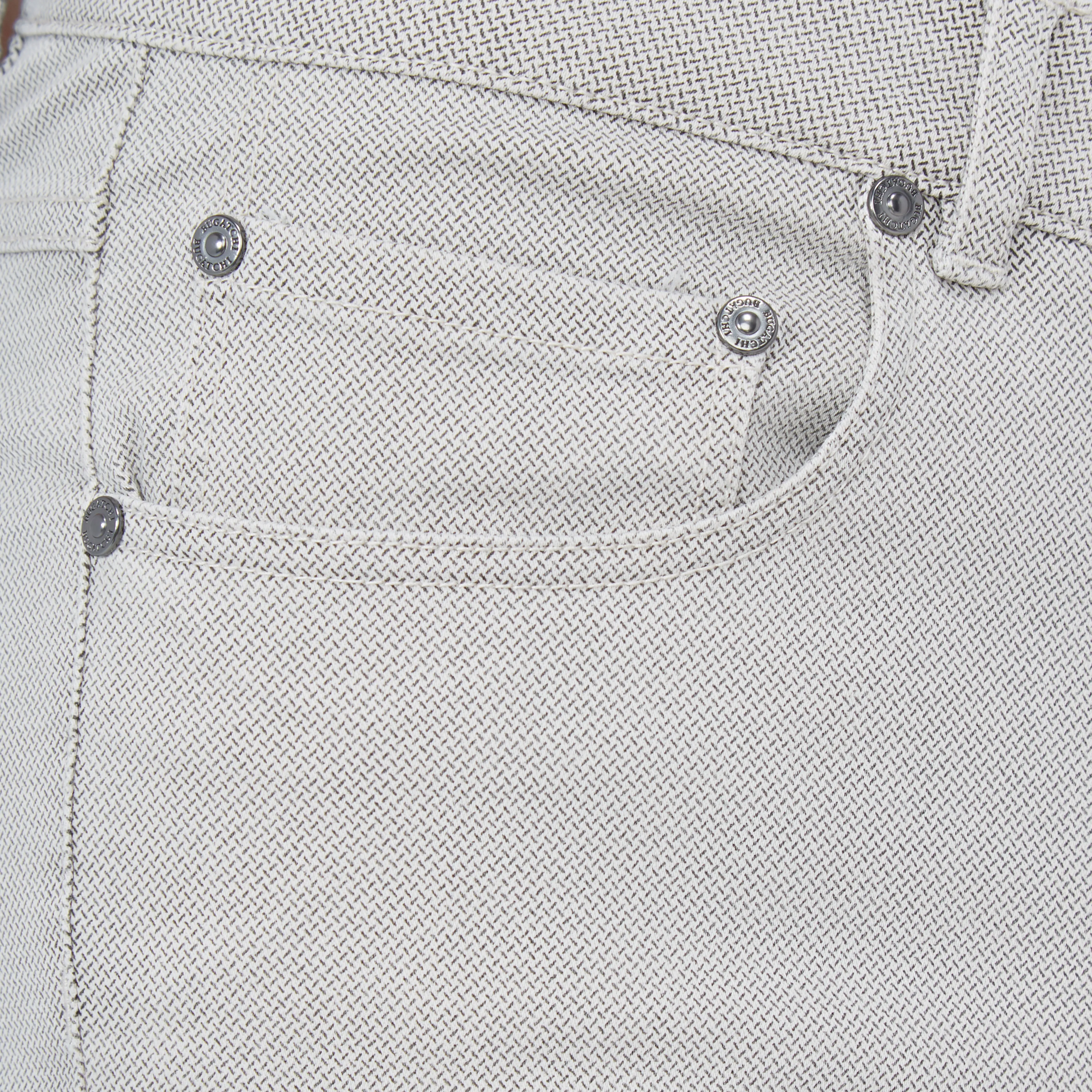 Preston Micro Basketweave Printed Five-Pocket Pants