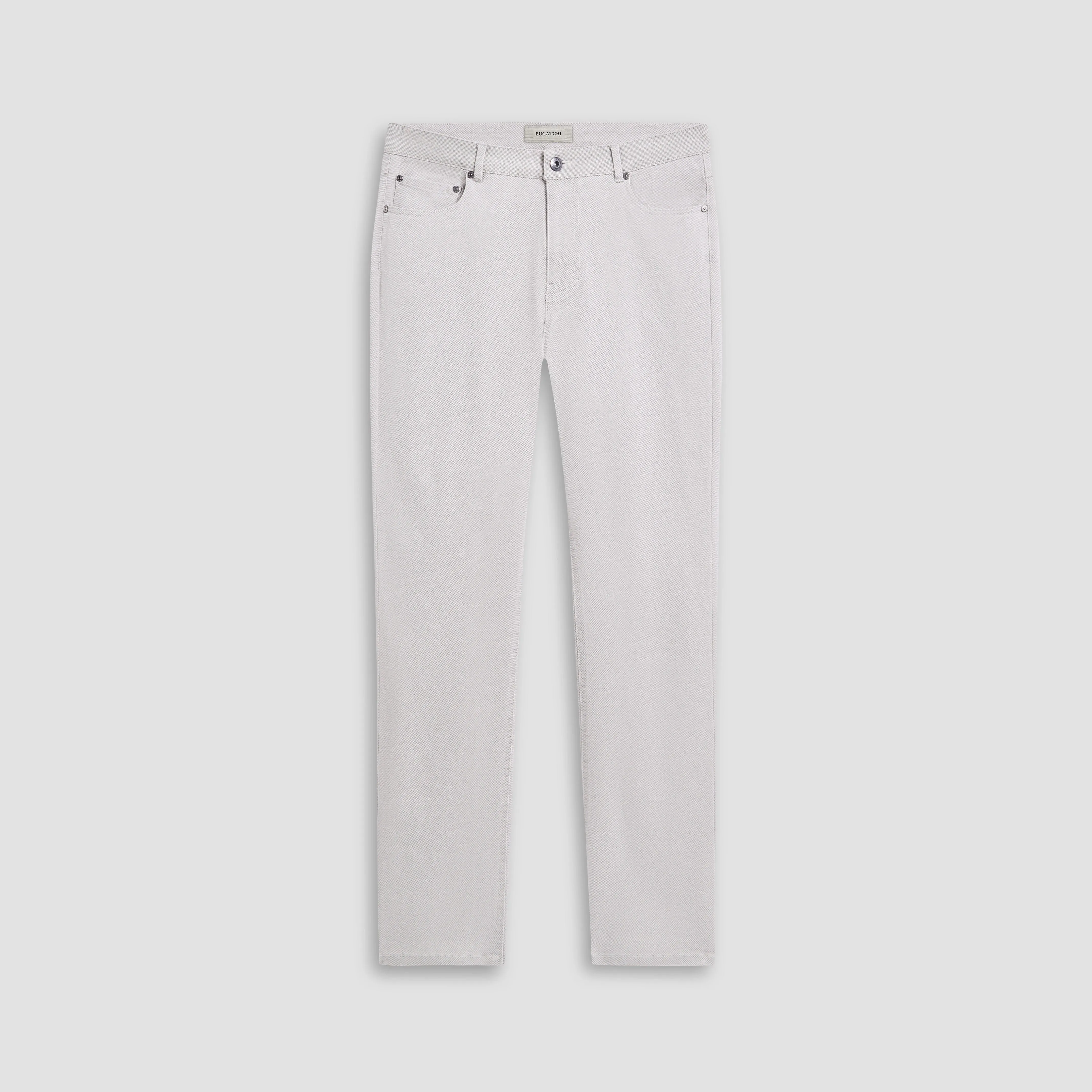 Preston Micro Basketweave Printed Five-Pocket Pants