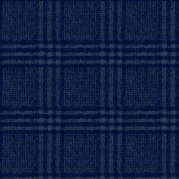 Primo Plaid Flannel by Marcus Fabrics GLEN PLAID/NAVY