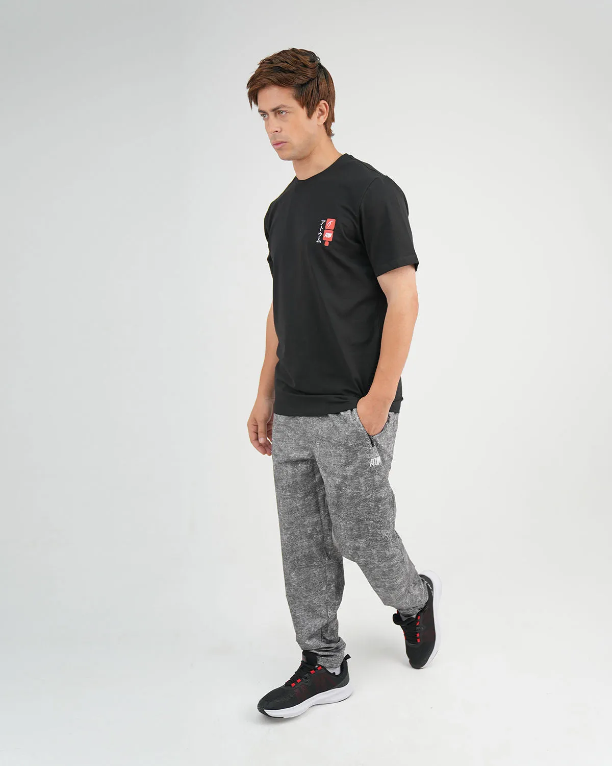 Printed Cinchable Hems Men's Pants