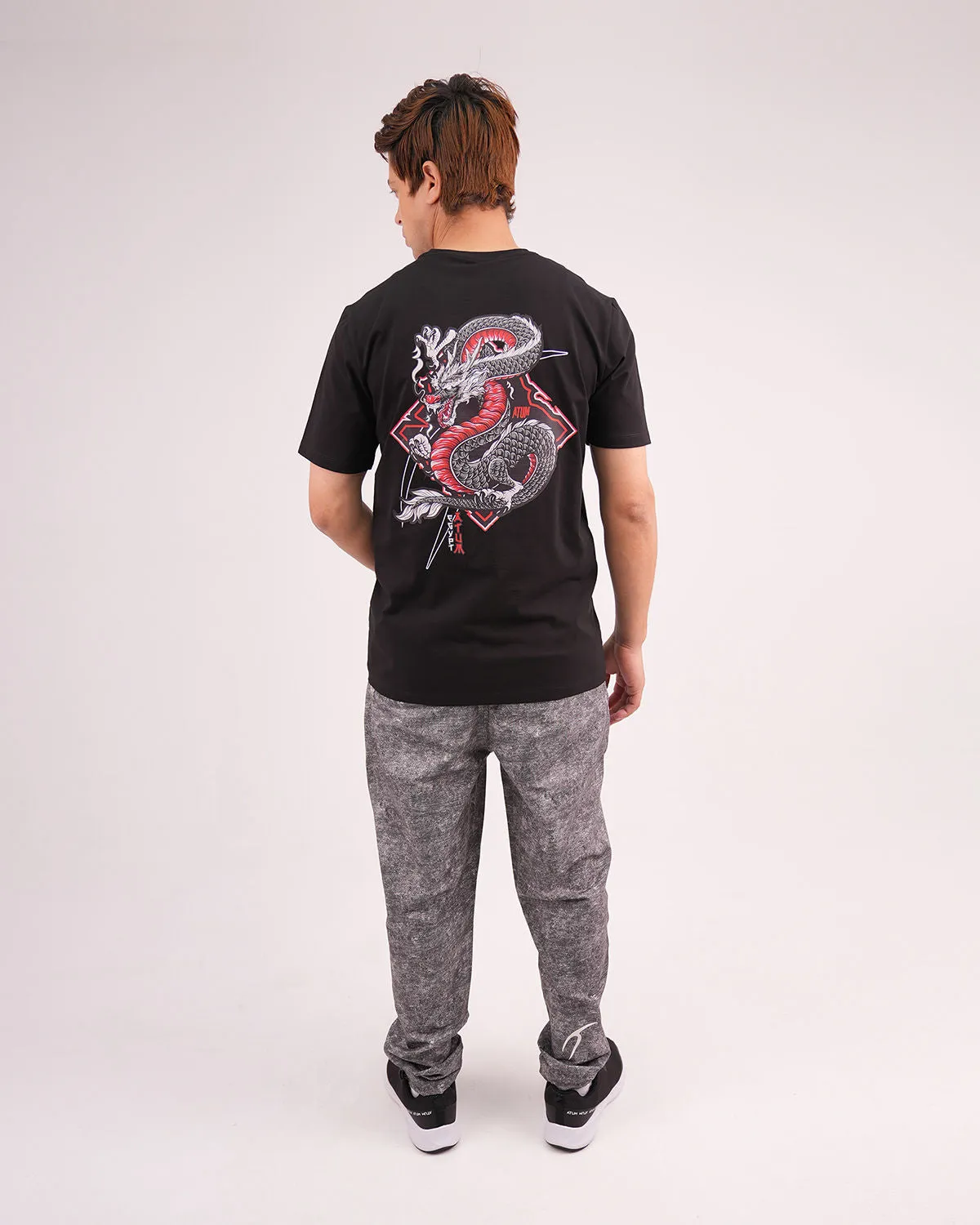 Printed Cinchable Hems Men's Pants