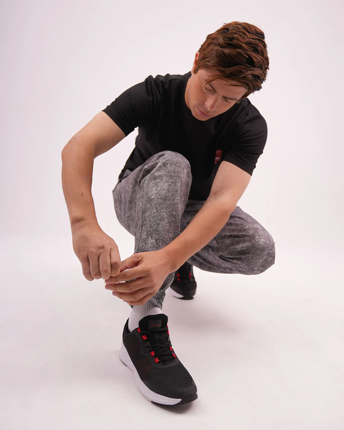 Printed Cinchable Hems Men's Pants