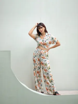 Printed Drawstring Pant
