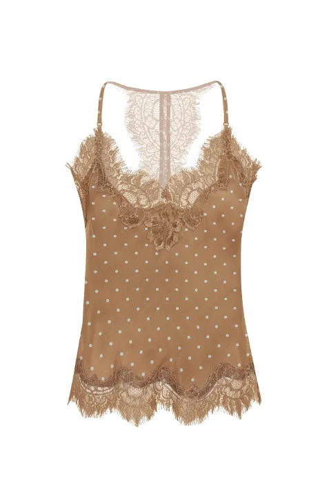 Printed Lucy Cami Mini Camel