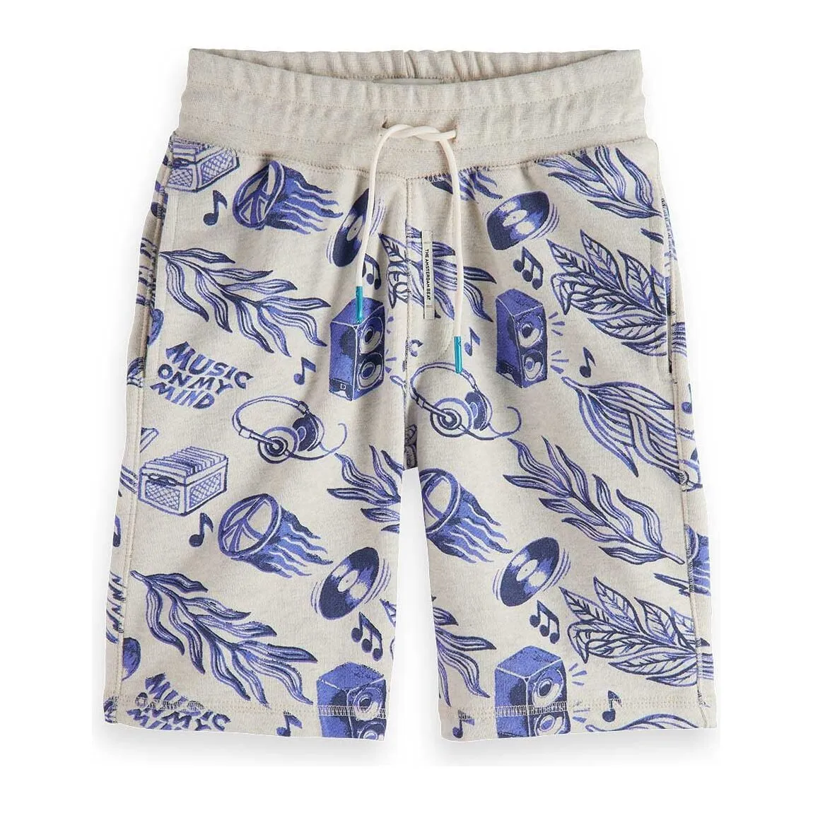 Printed Mid-Rise Sweatshorts