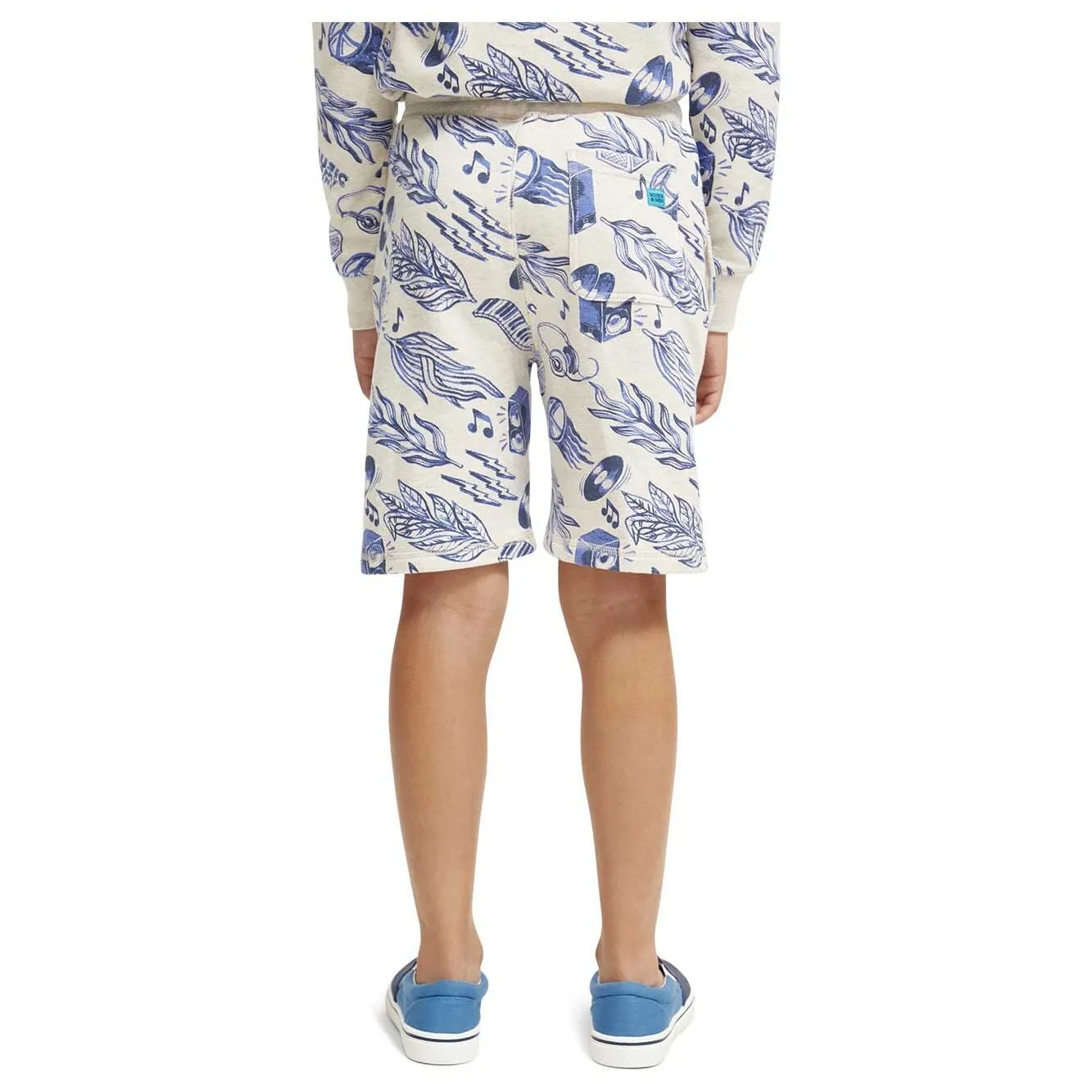 Printed Mid-Rise Sweatshorts
