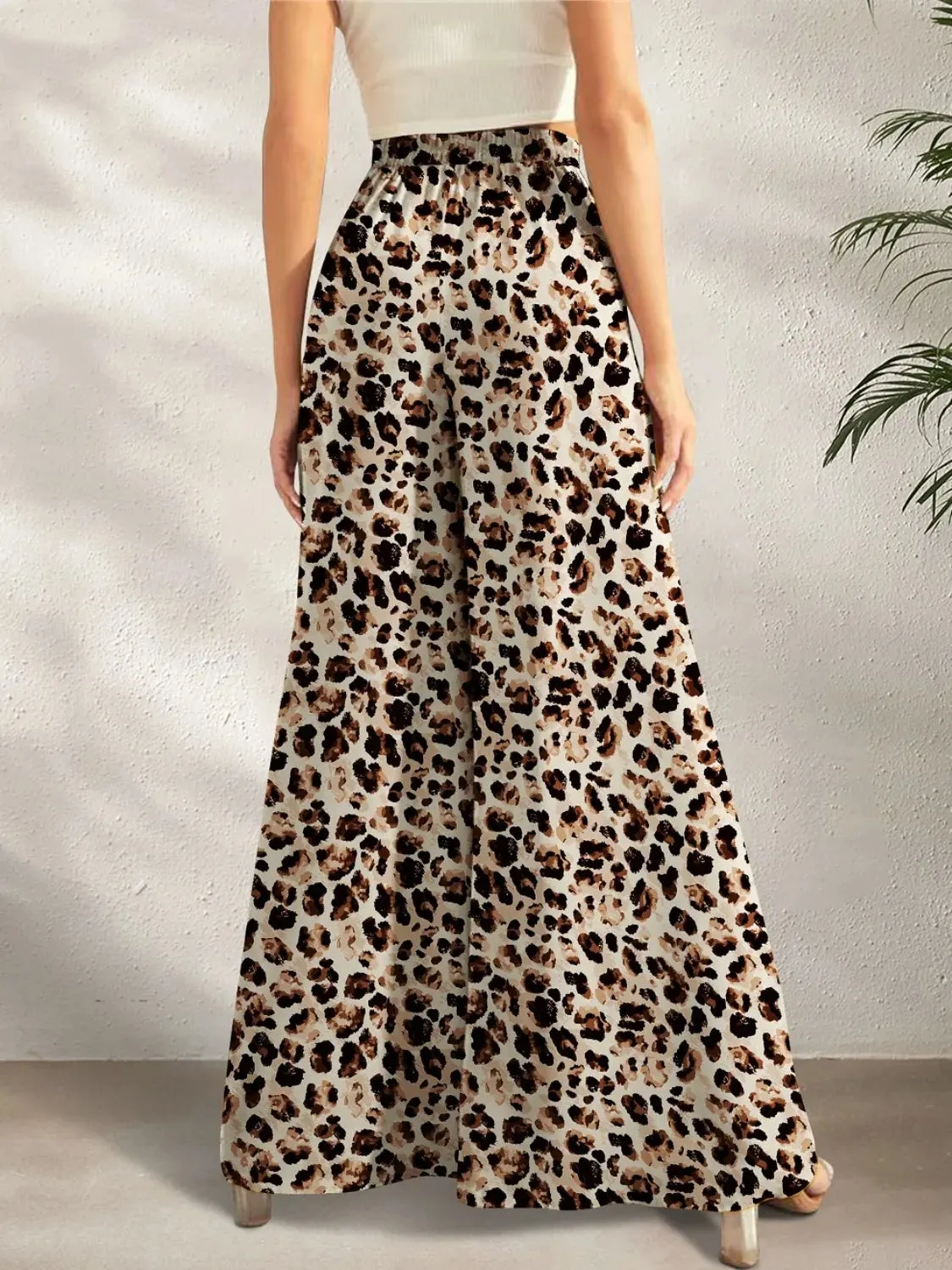 Printed Wide Leg Pants