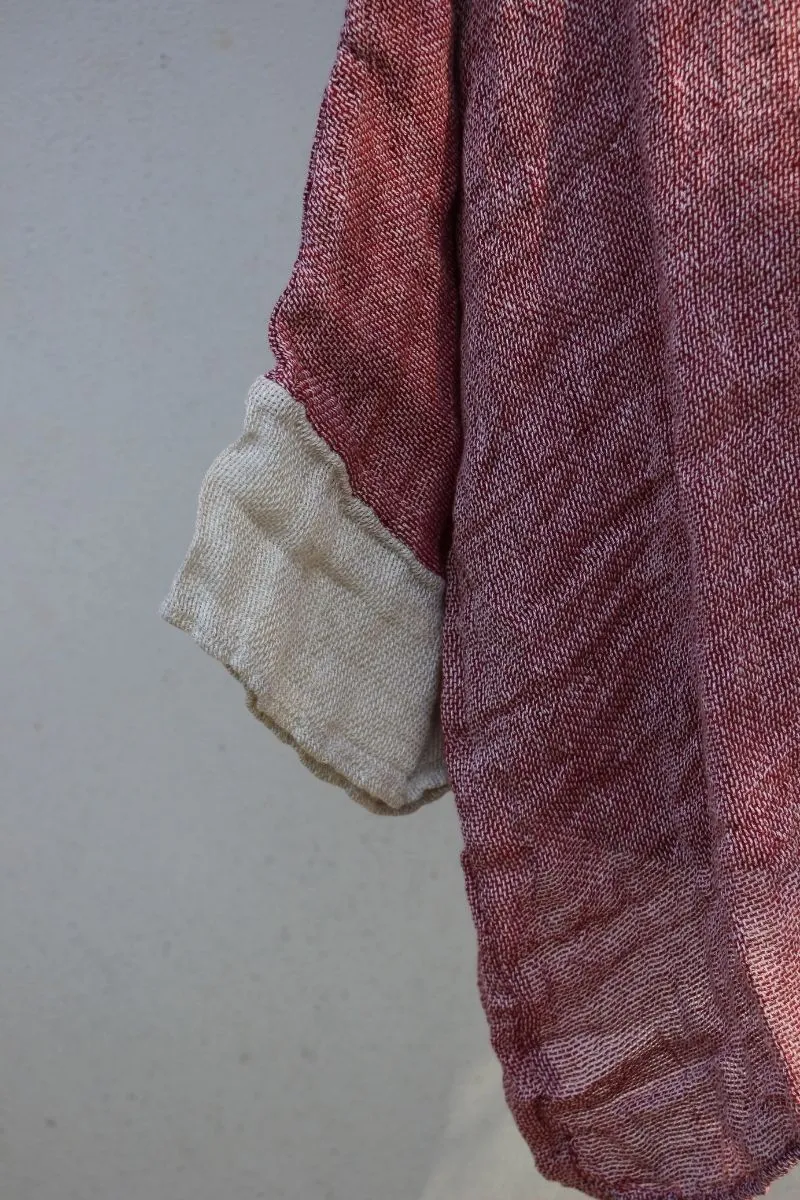 Pure Italian Linen Positano Red Top