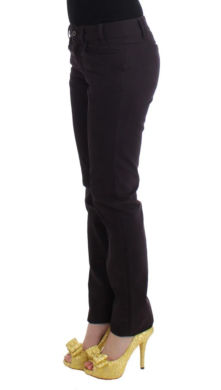 Purple cotton dress pants
