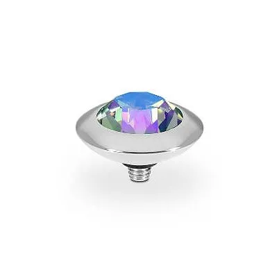 Qudo Tondo 13mm Silver Topper - Crystal Paradise Shine