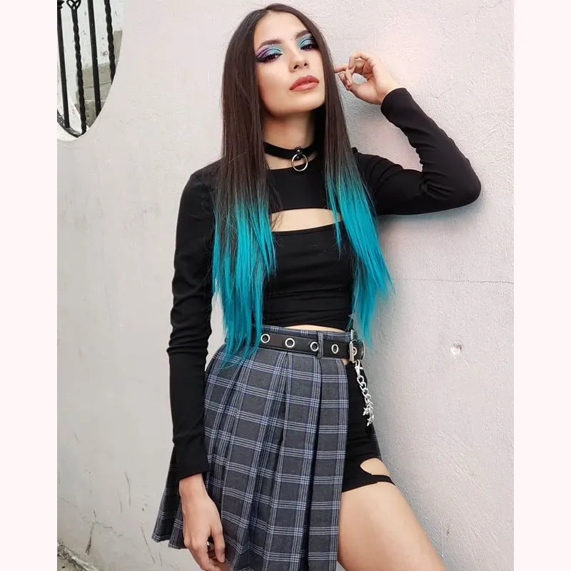 "BLACK SEXY LACE" CROP TOP K112101