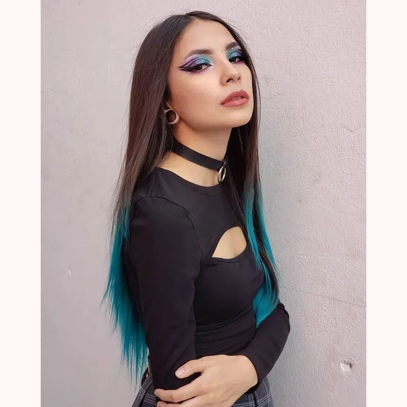 "BLACK SEXY LACE" CROP TOP K112101