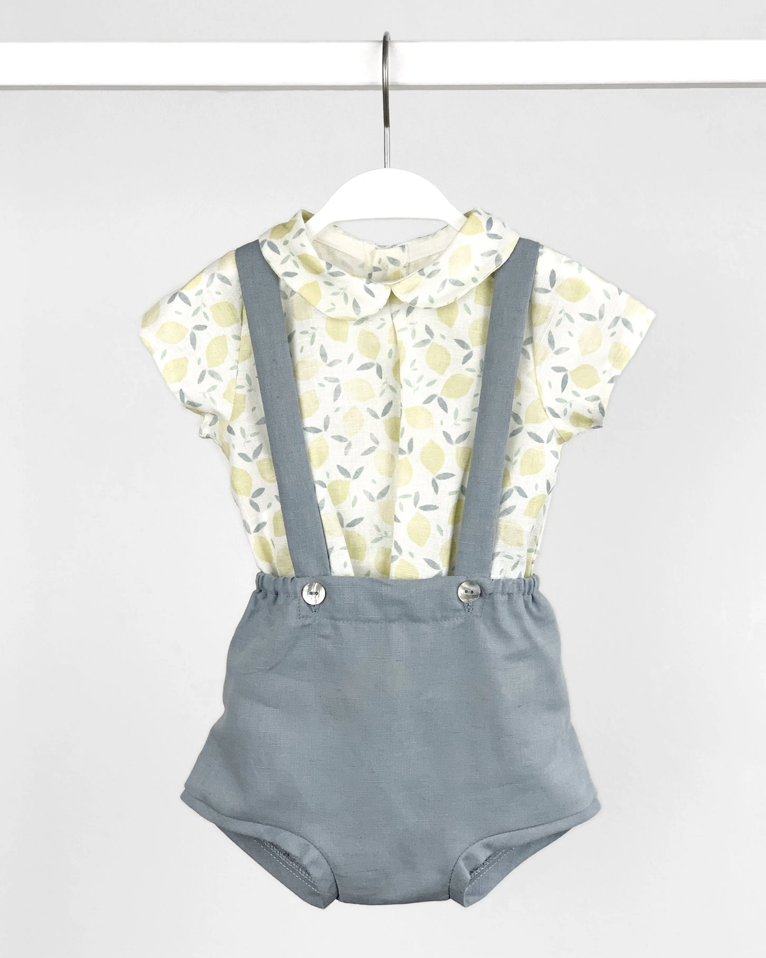 "Nico" Lemon Print Shirt & Jam Pants