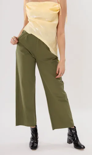 RAI Wide-Leg Pants (Army Green)