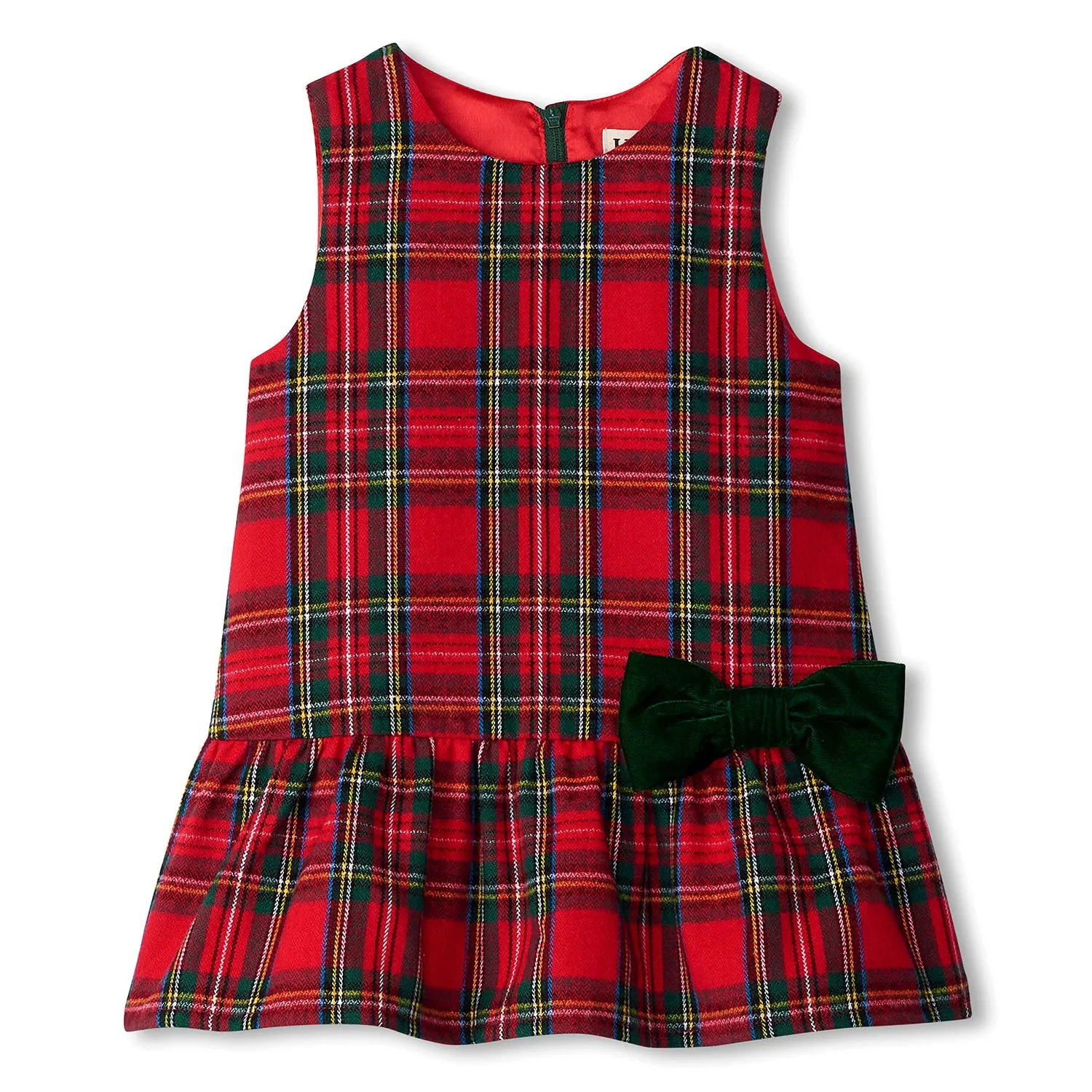 Red Plaid Pinafore Dress
