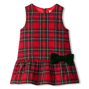 Red Plaid Pinafore Dress