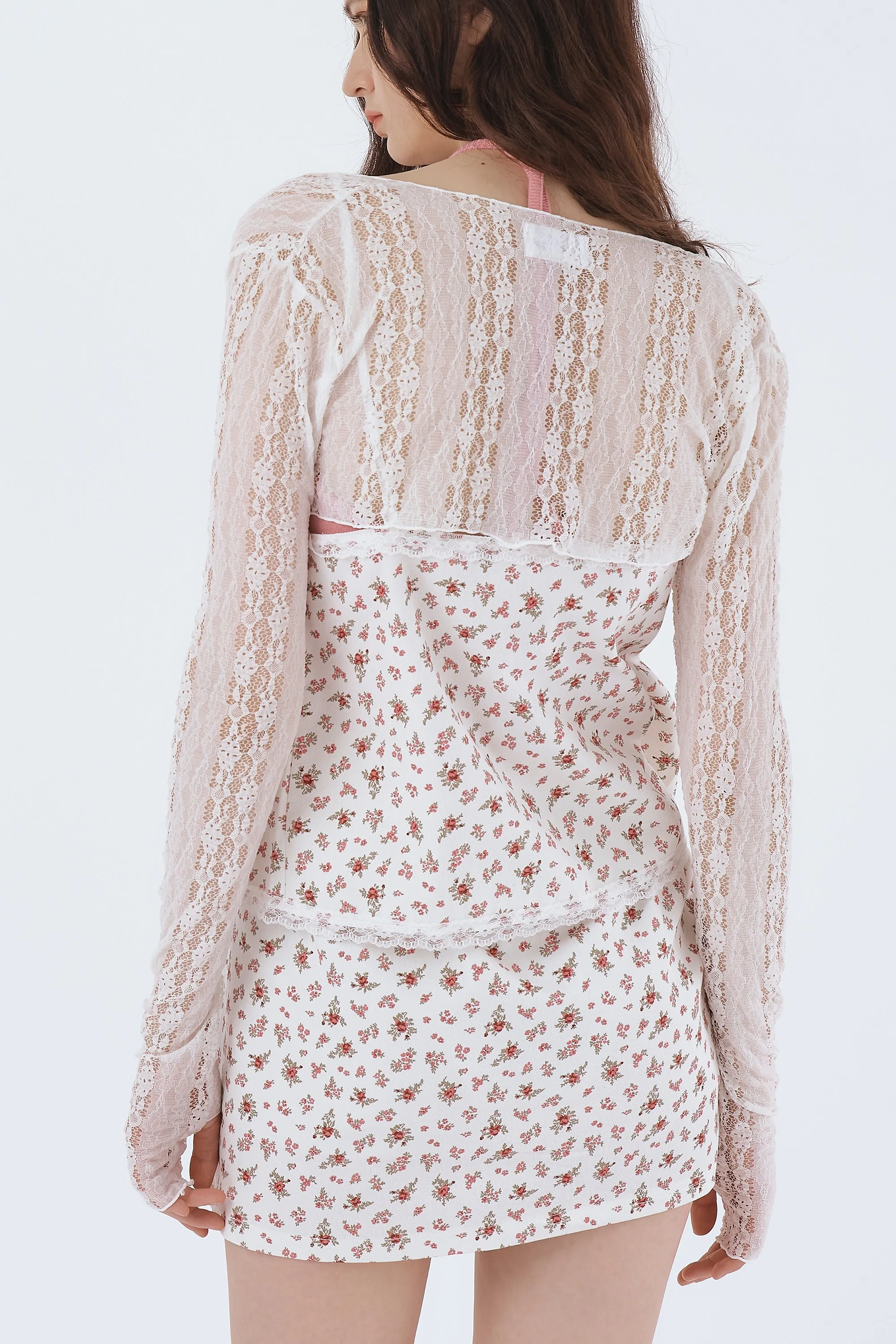 Reina Lace Cropped Shrug Cardi