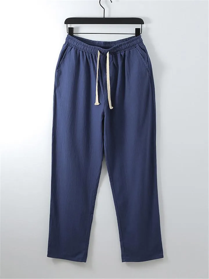 Relaxed Fit 2-Piece Outfit Notched Neck Slit Hem Shirt   Elastic Waistband Full-Length Pants