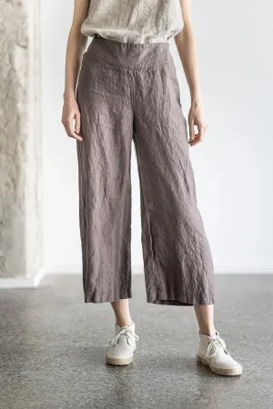Relaxed Fit Flax Linen Pants