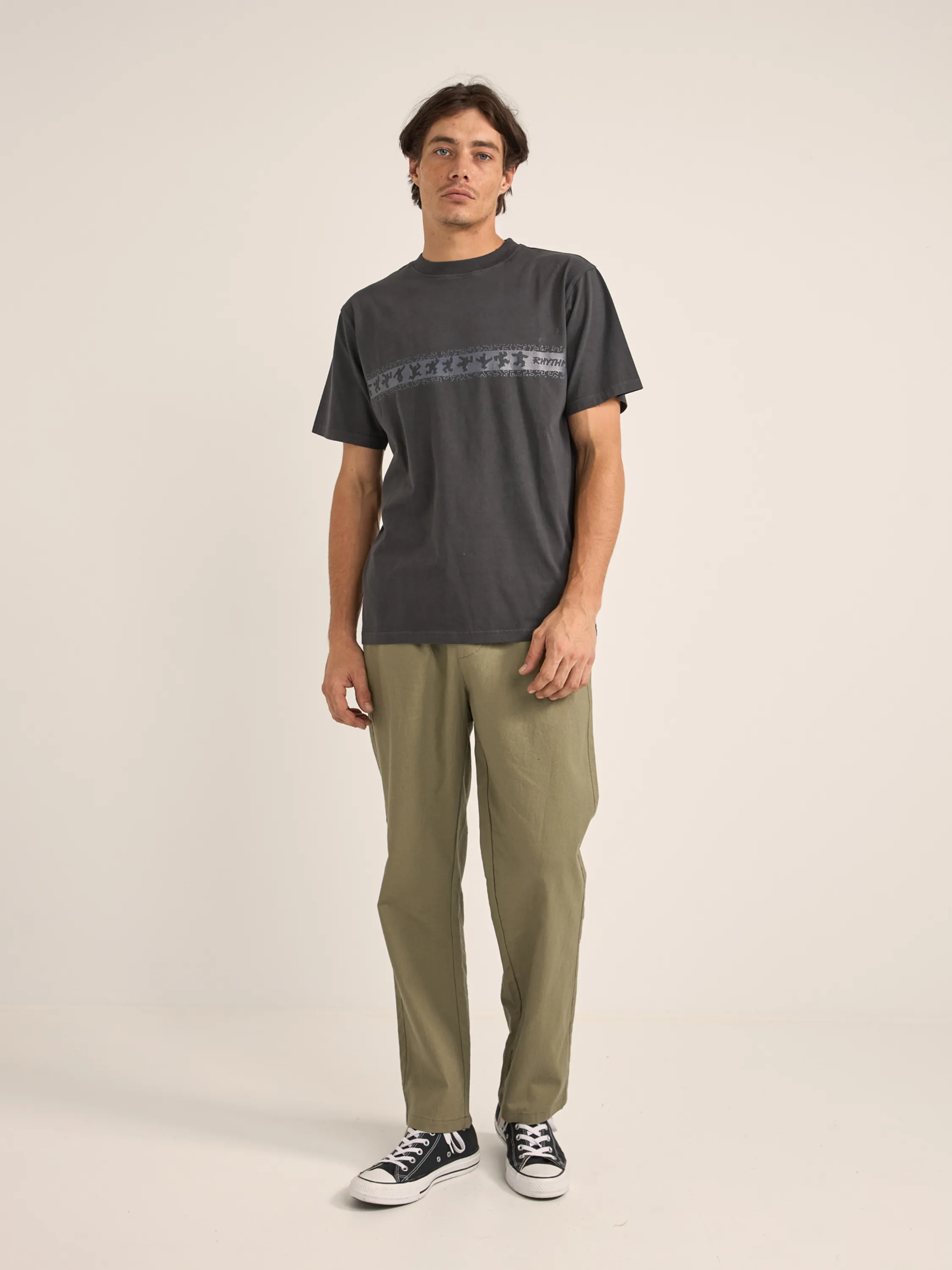 Rhythm Linen Jam Pant - Olive
