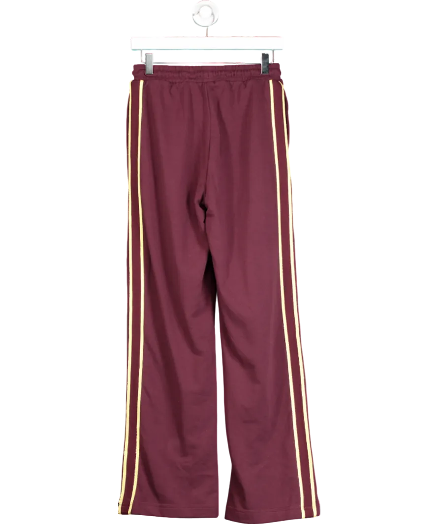 River Island Red Wide Leg Joggers UK XS
