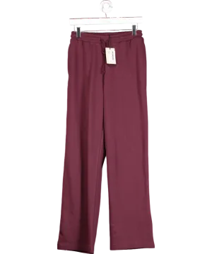 River Island Red Wide Leg Joggers UK XS