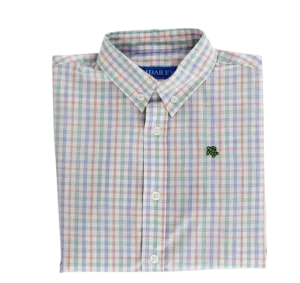 Roscoe Button Down Shirt- Sunkist Plaid