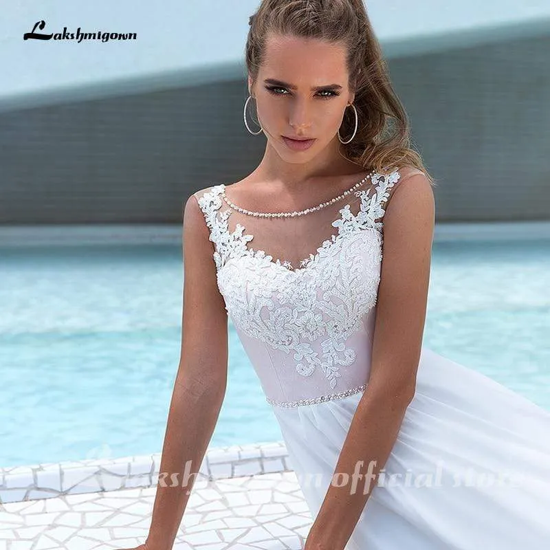 Roycebridal Lace Wedding Dresses Applique Beading Long Sleeve