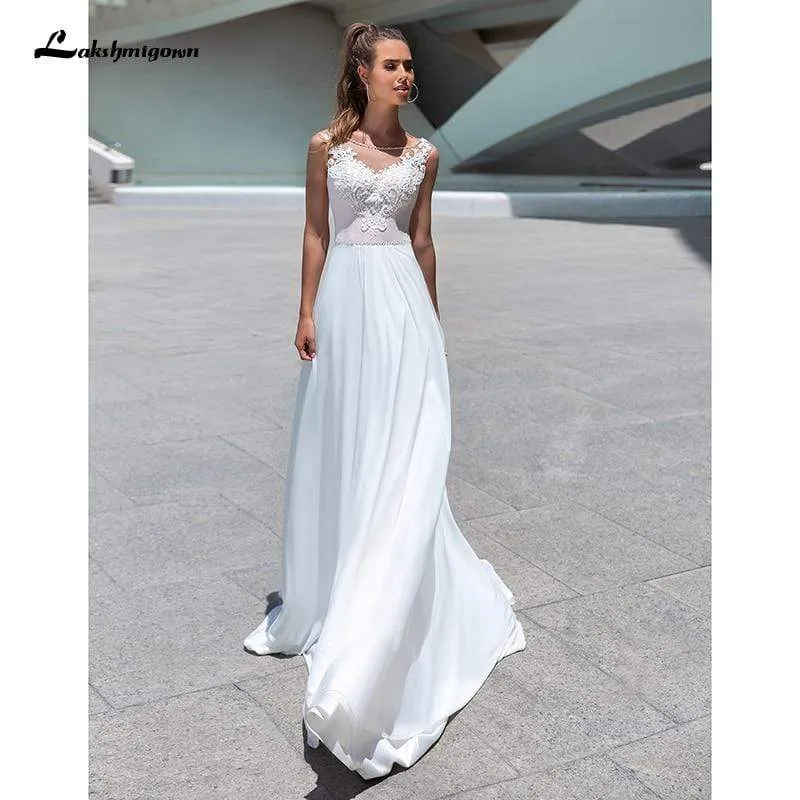 Roycebridal Lace Wedding Dresses Applique Beading Long Sleeve