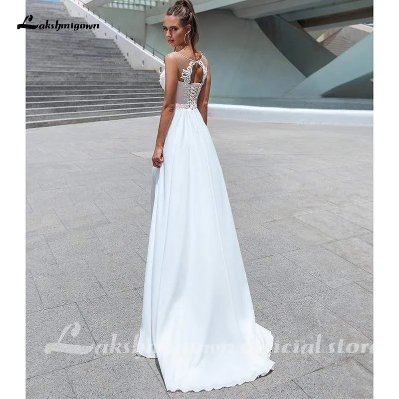Roycebridal Lace Wedding Dresses Applique Beading Long Sleeve