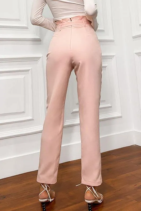 Ruffle Knotted Women Pants