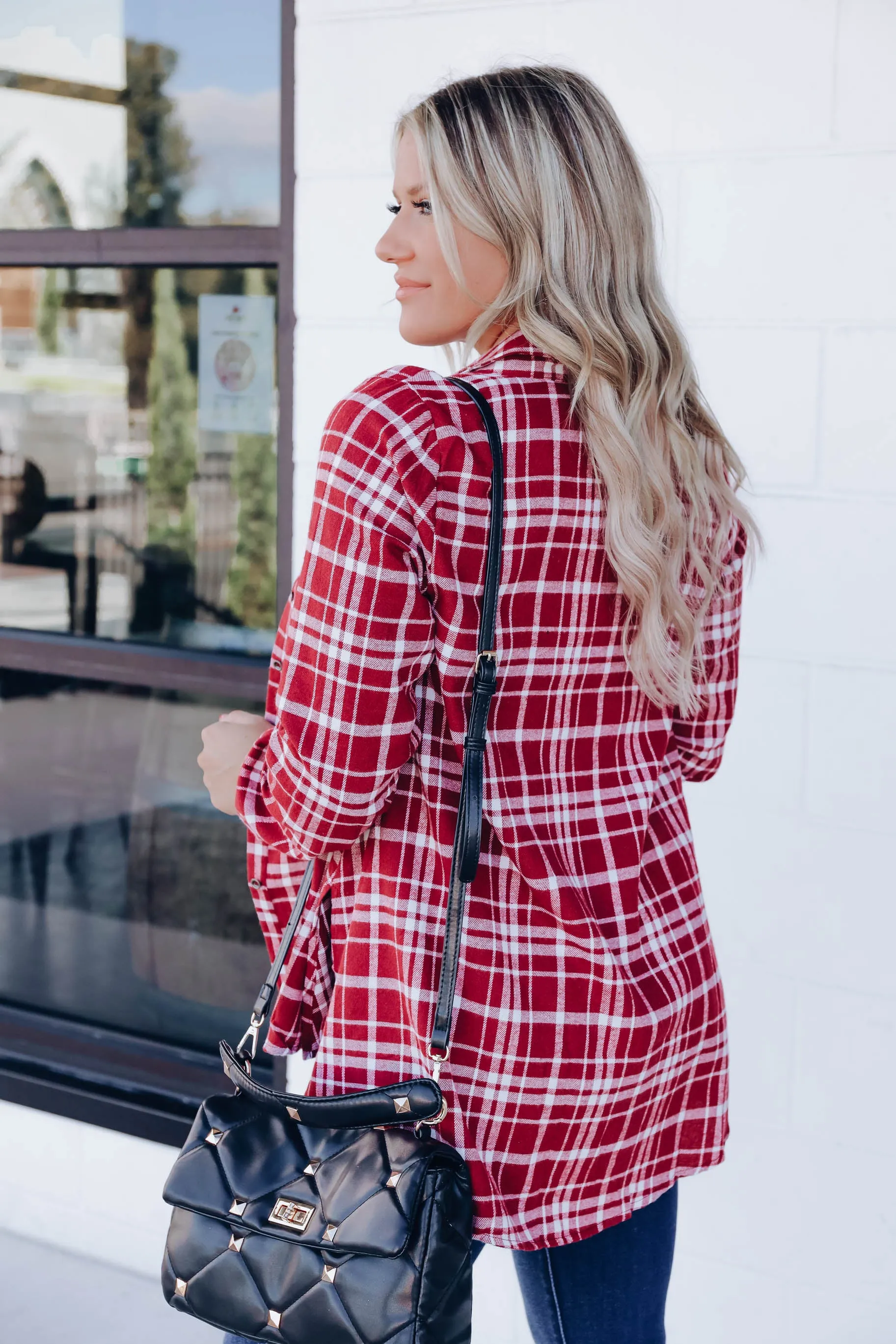 Rural Relaxation Plaid Flannel - Burgundy