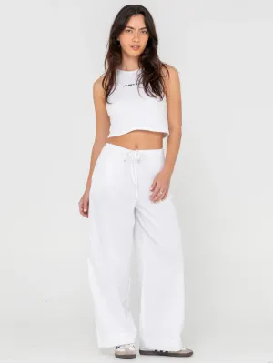 Rusty Bright White Palm Springs Lounge Pant PAL1436