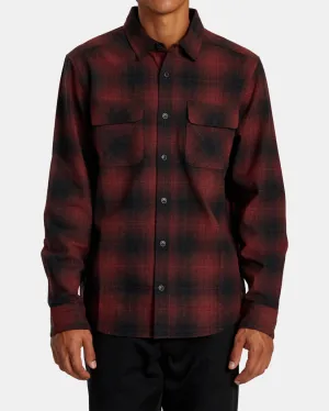 RVCA Mens Dayshift Flannel Long Sleeve Top