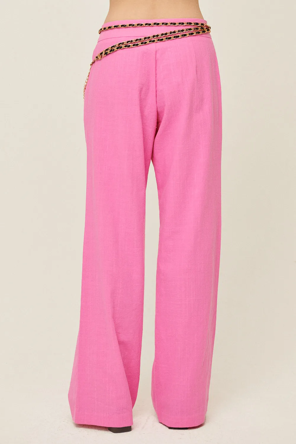 Sabrina Pintucked Wide Pants