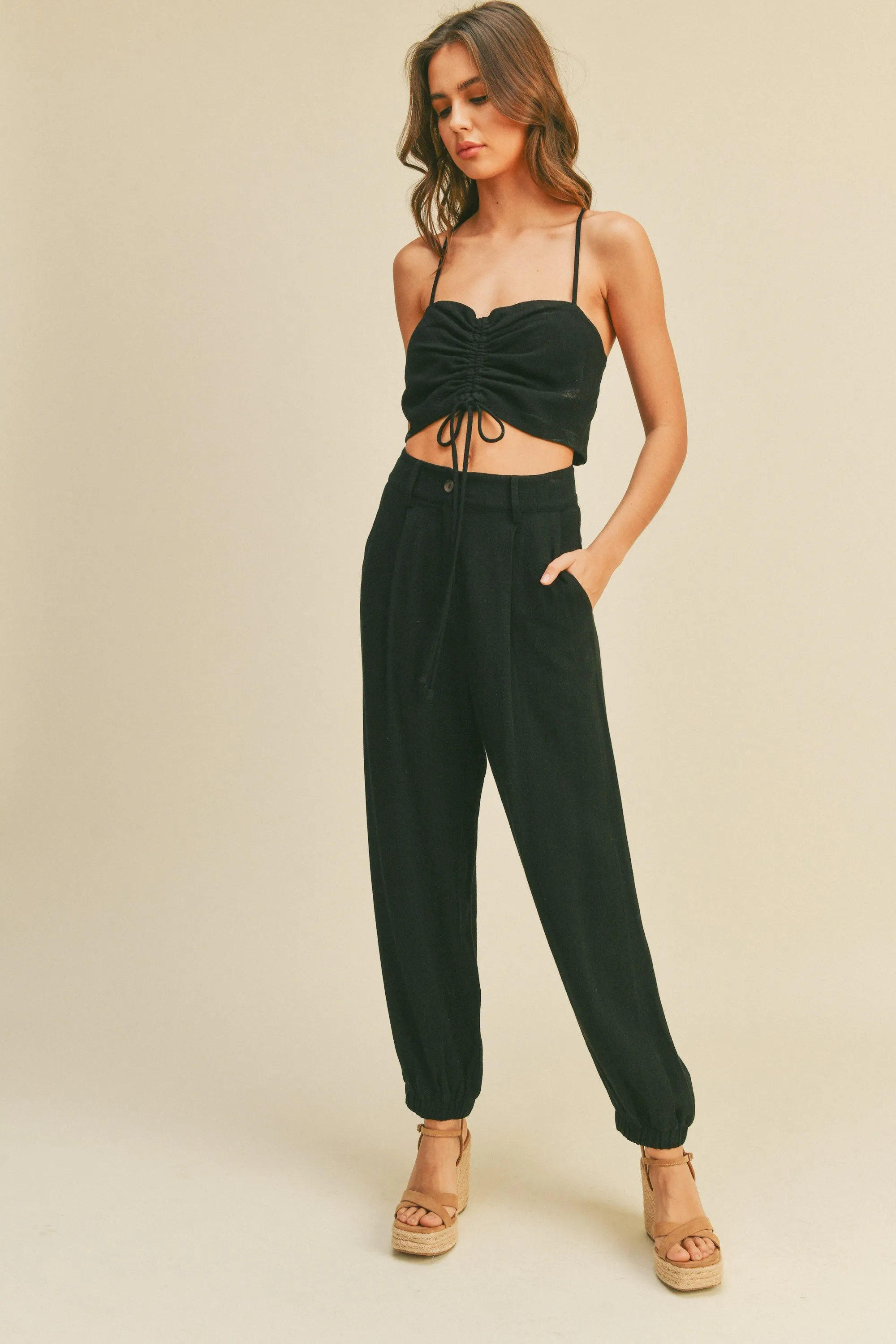 Sadie Linen Cargo Pants