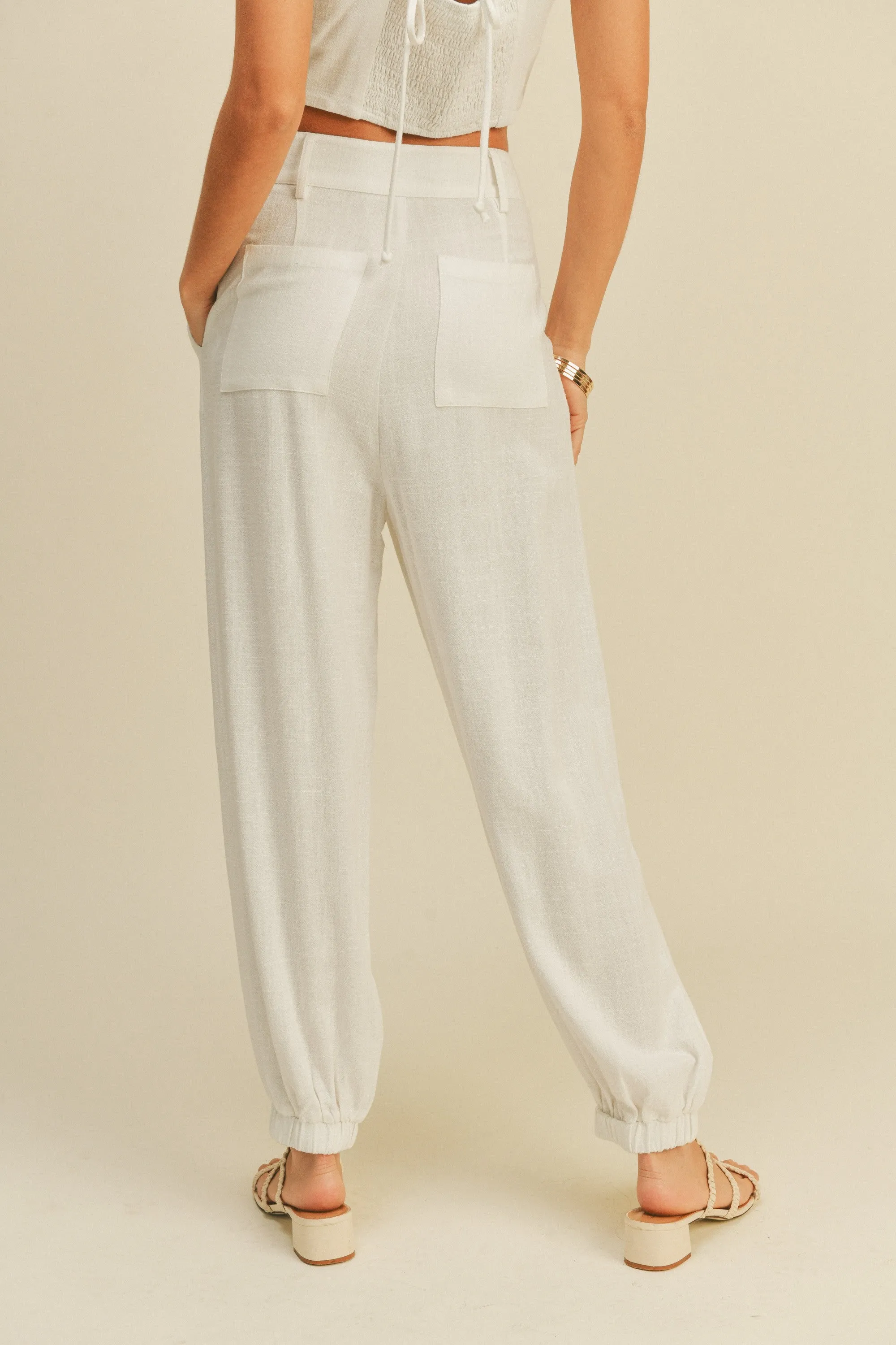 Sadie Linen Cargo Pants