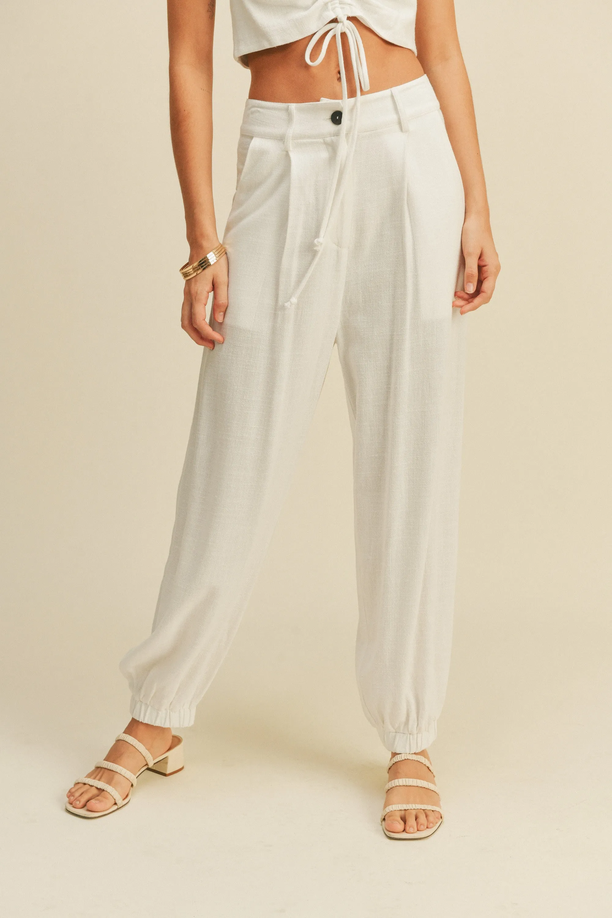 Sadie Linen Cargo Pants