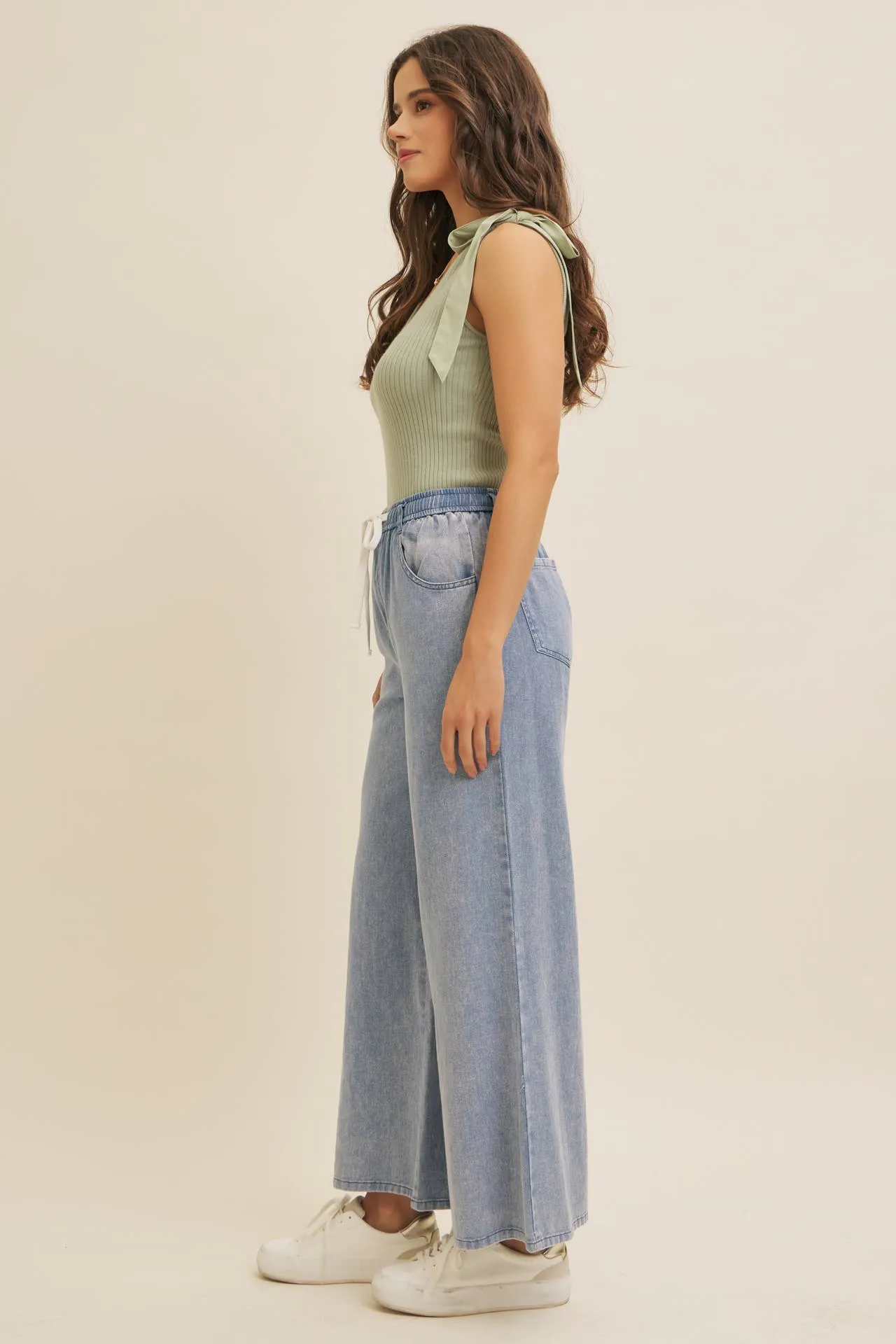 Sadie Wide Leg Denim Pants